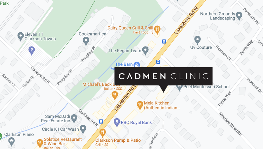 Cadmen Clinic map Location Mississauga, ON